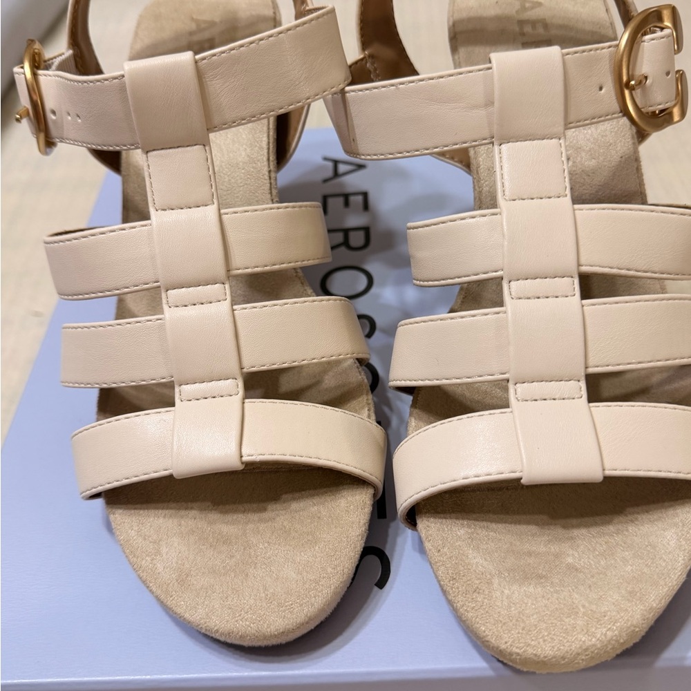 AEROSOLES Women's Eggnog Strappy Sandals